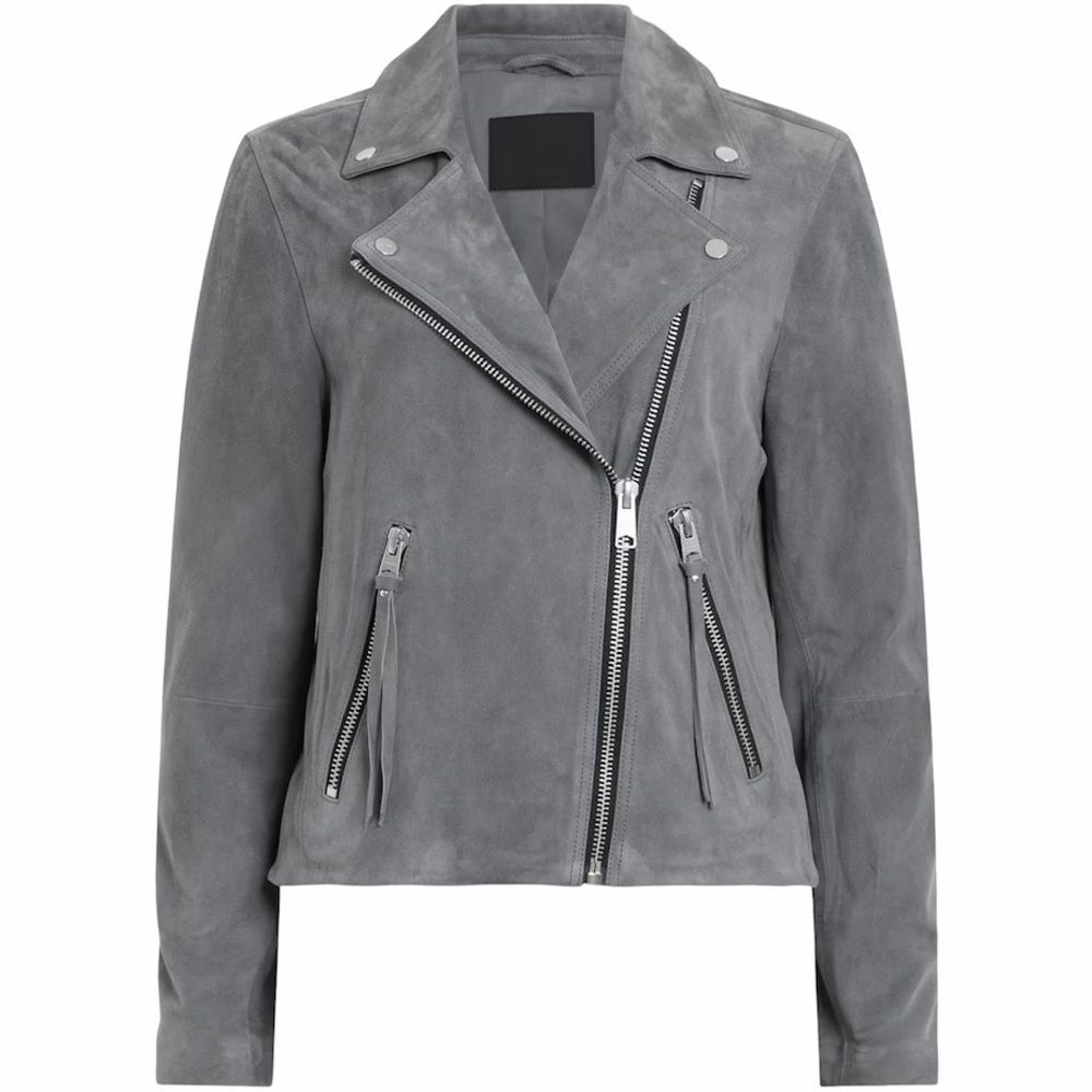 All Saints Suede Dalby Biker Jacket